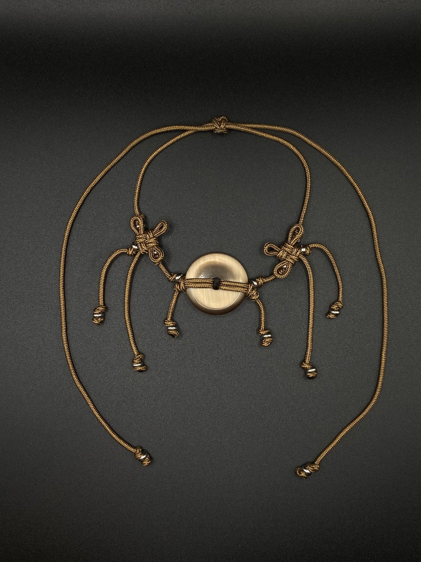 Golden-brown Cat eye Belt/Necklace