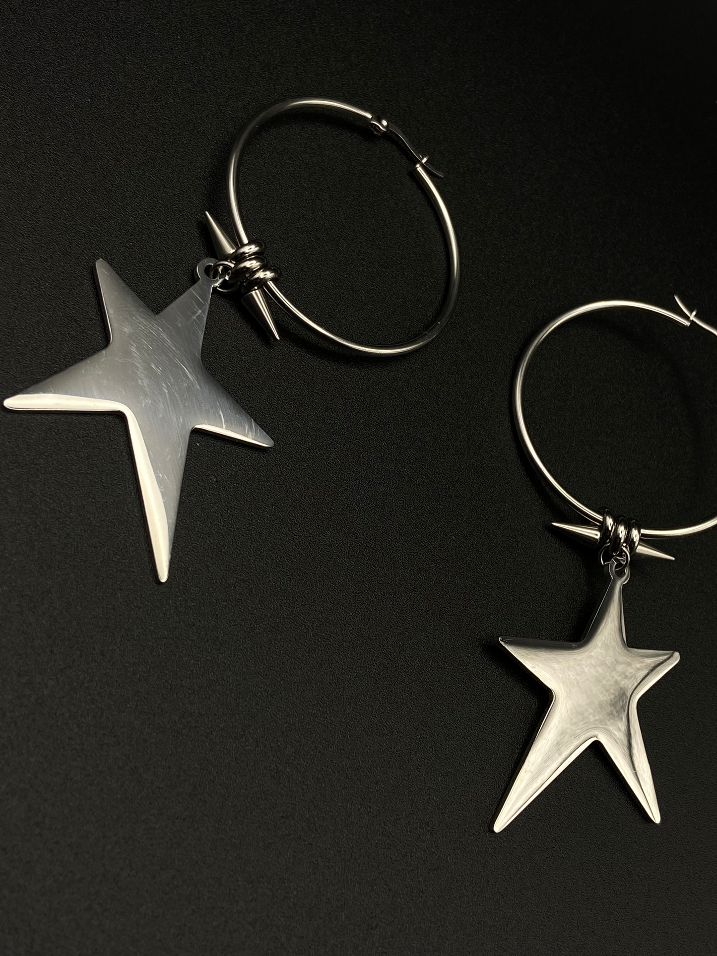 Big Star Hoop Earrings