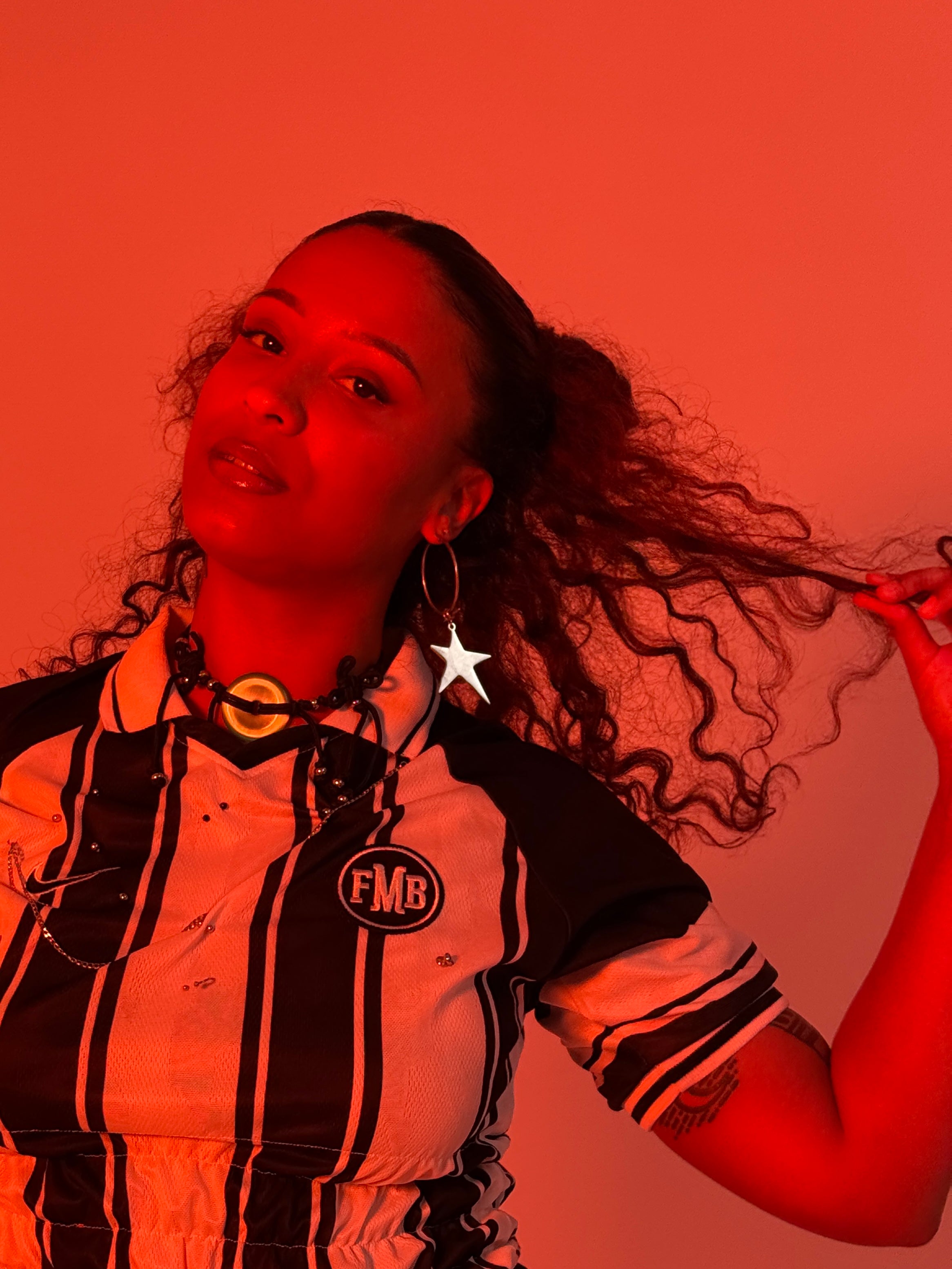 Big Star hoop earrings