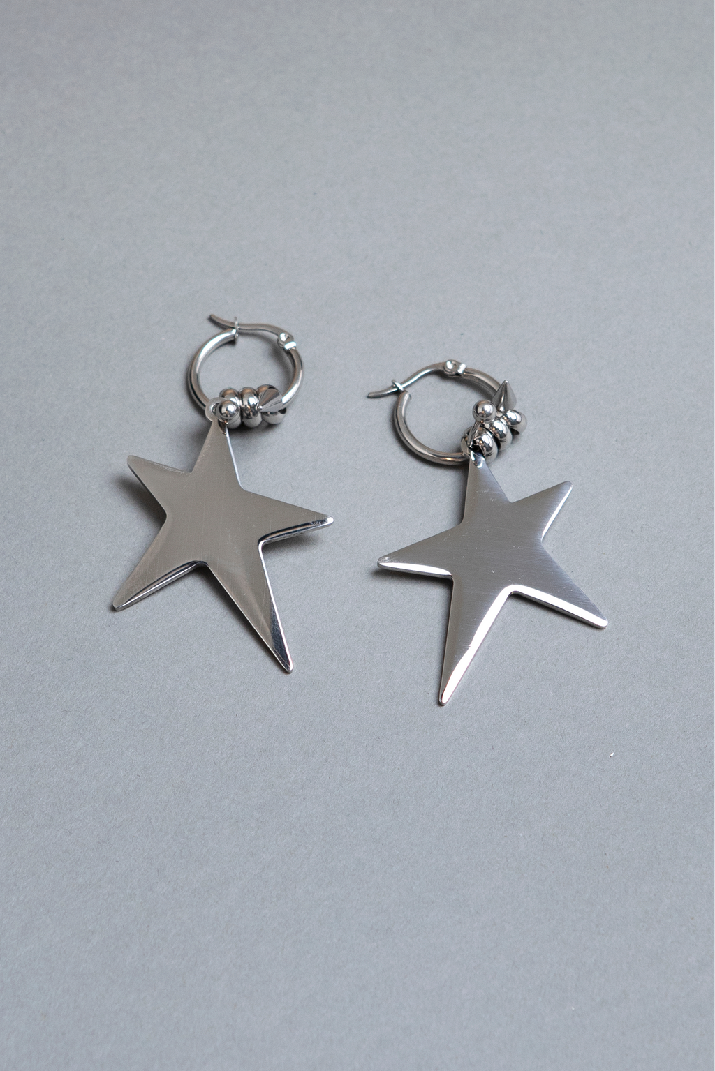 Small Star hoop earrings