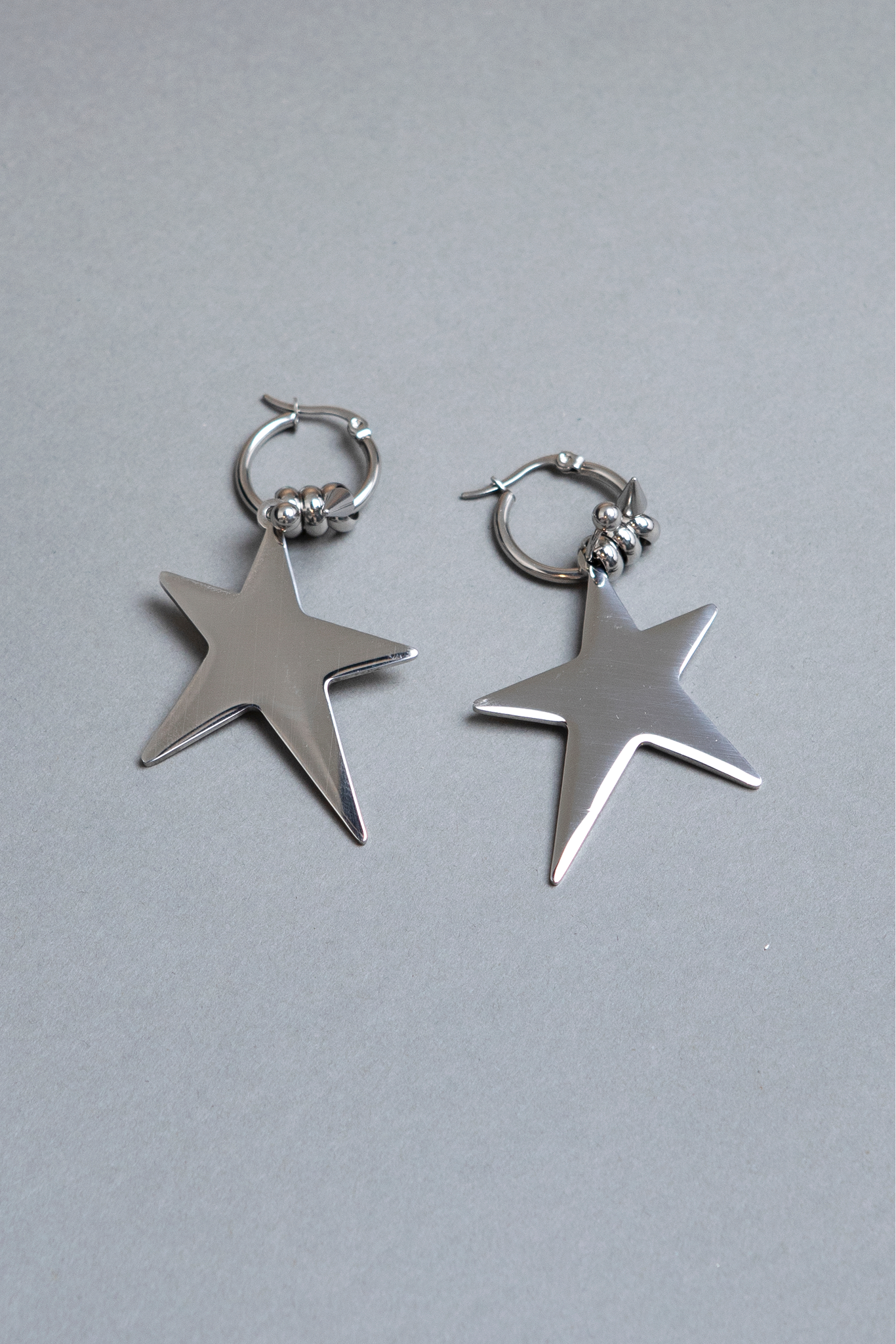 Small Star hoop earrings