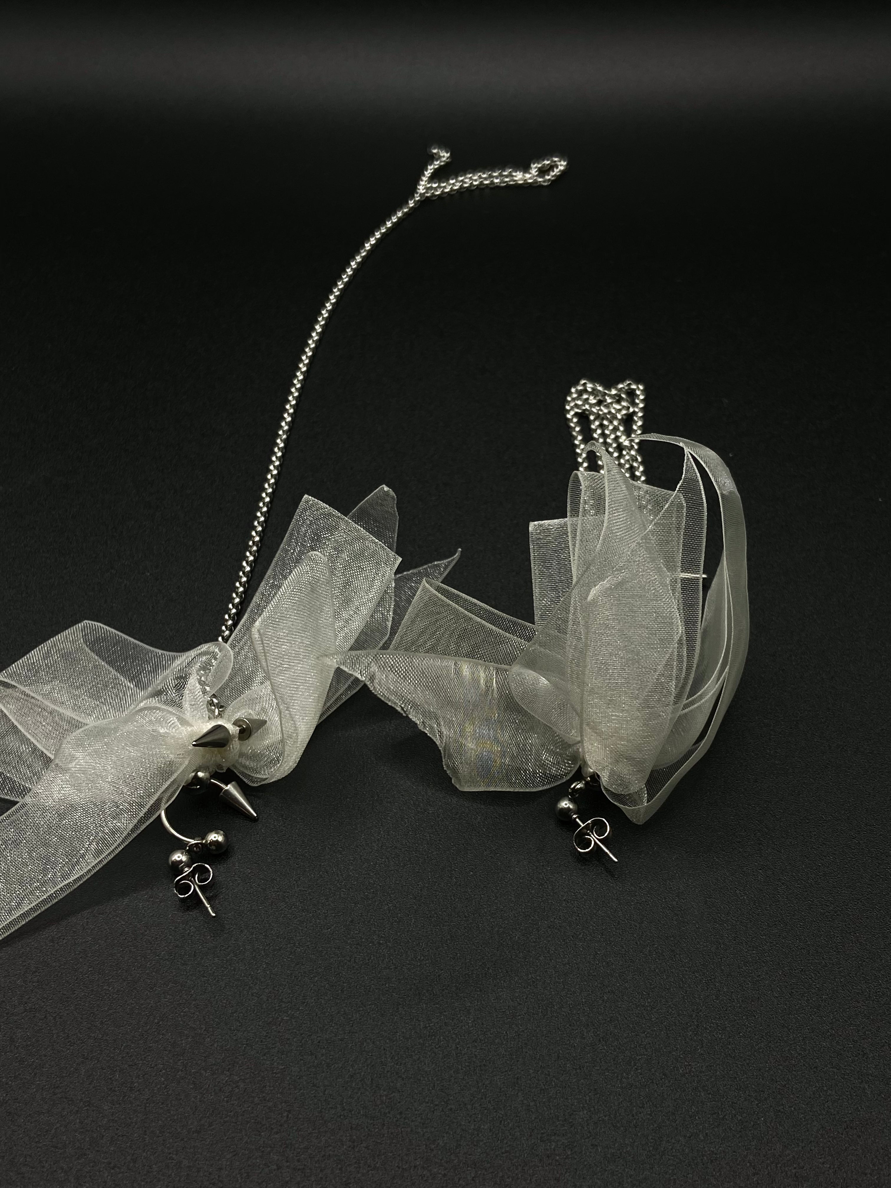 Bridal look Extra chain earrings