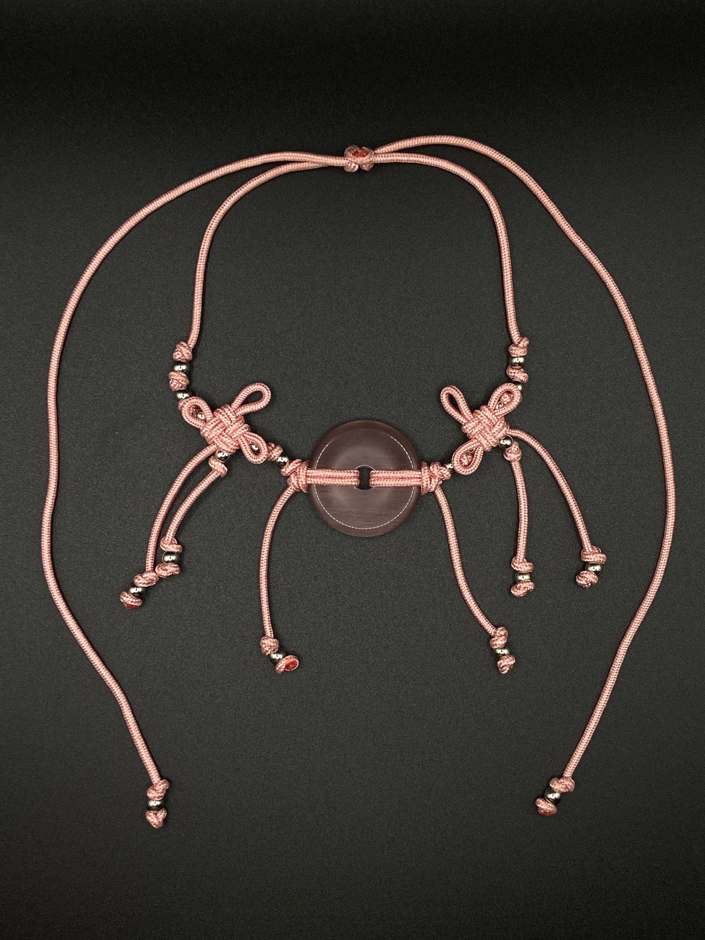 Pink Cat eye Belt/Necklace
