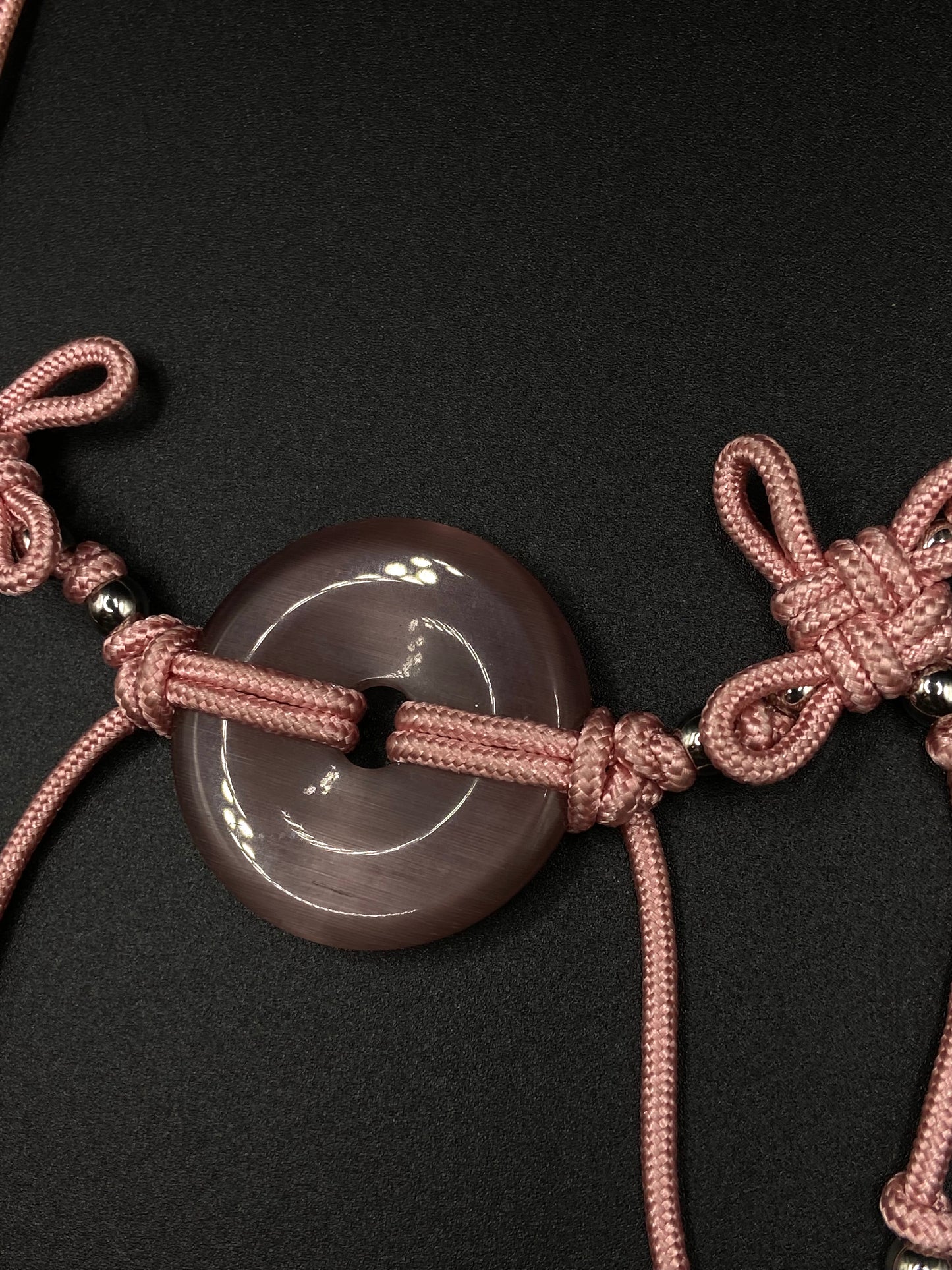 Pink Cat eye Belt/Necklace