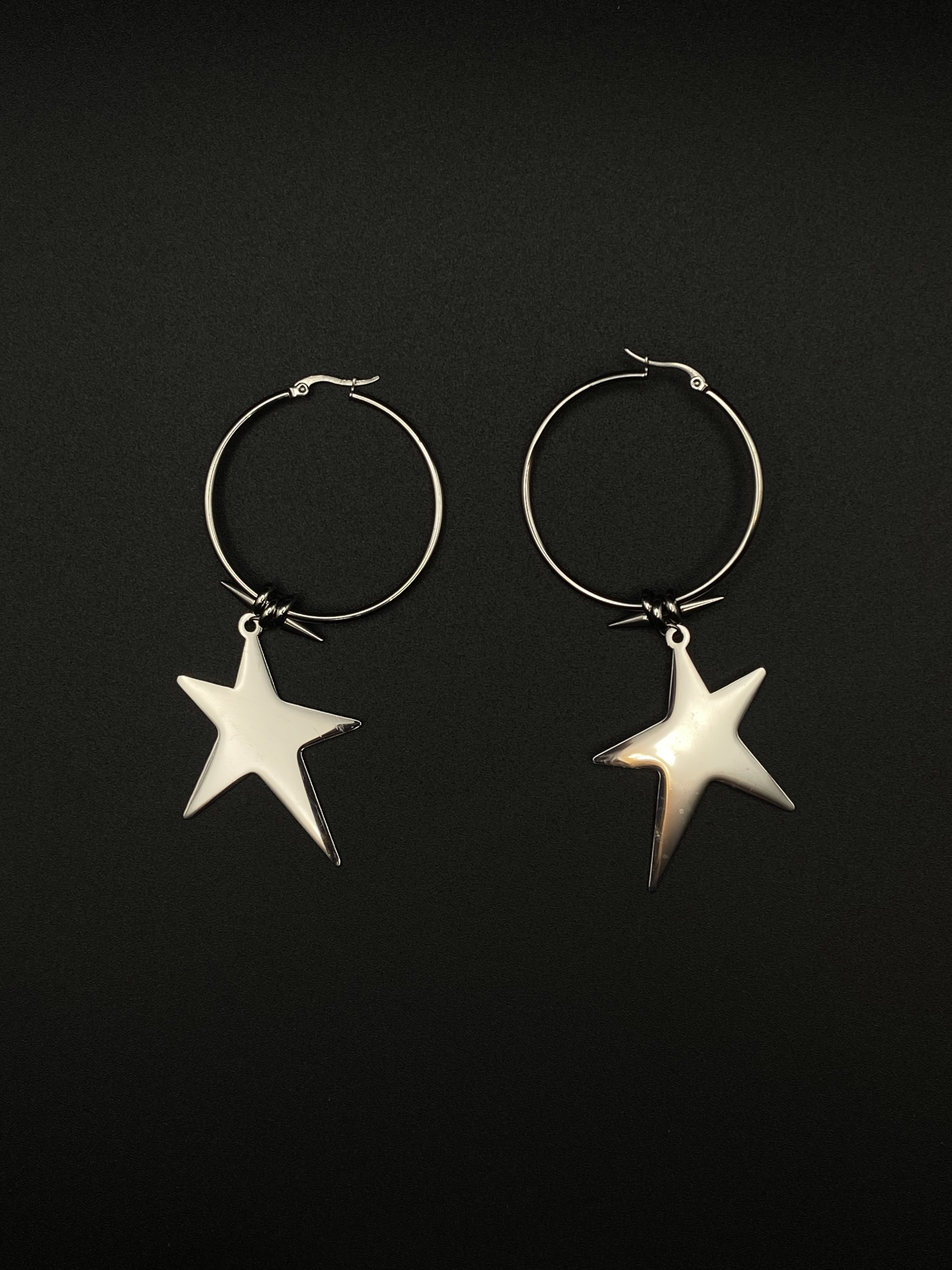 Big Star hoop earrings