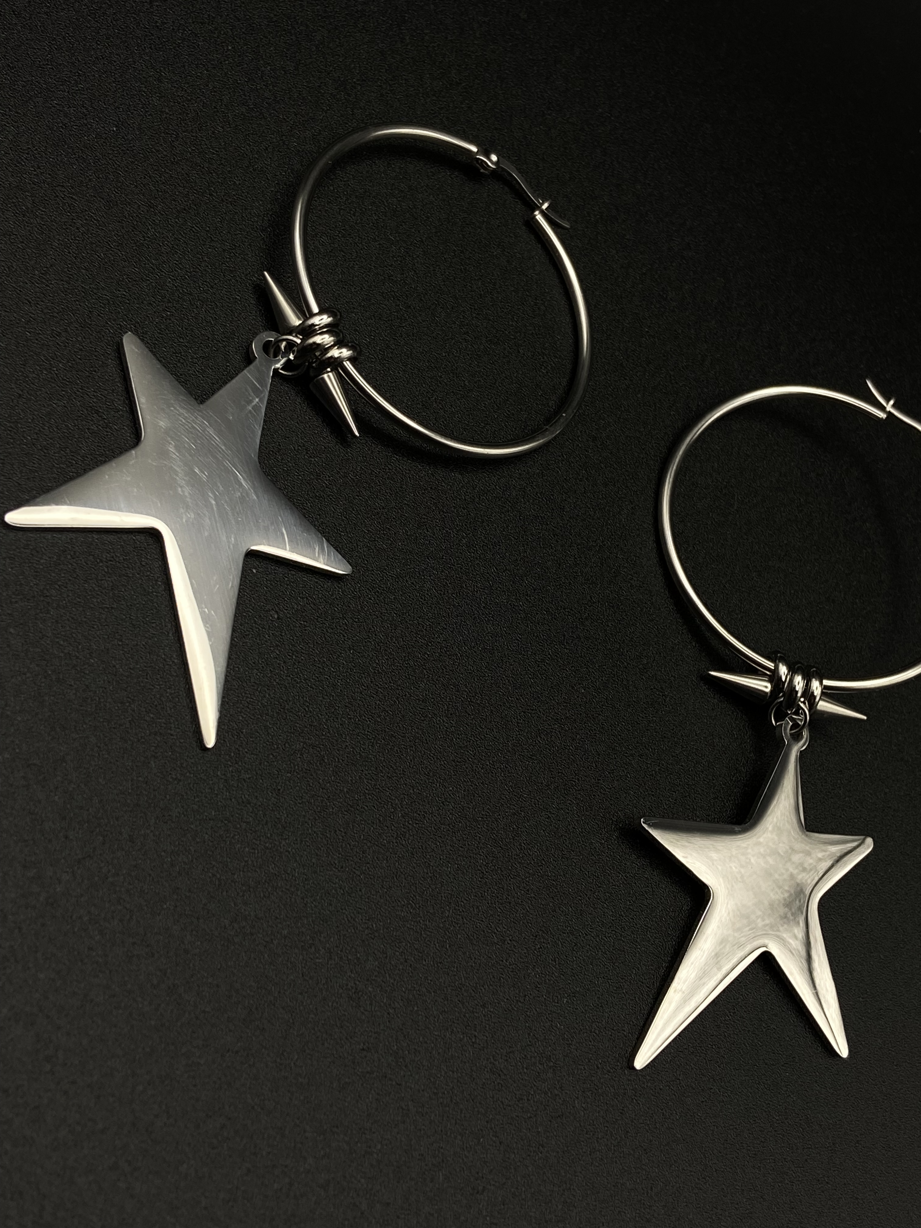 Big Star hoop earrings