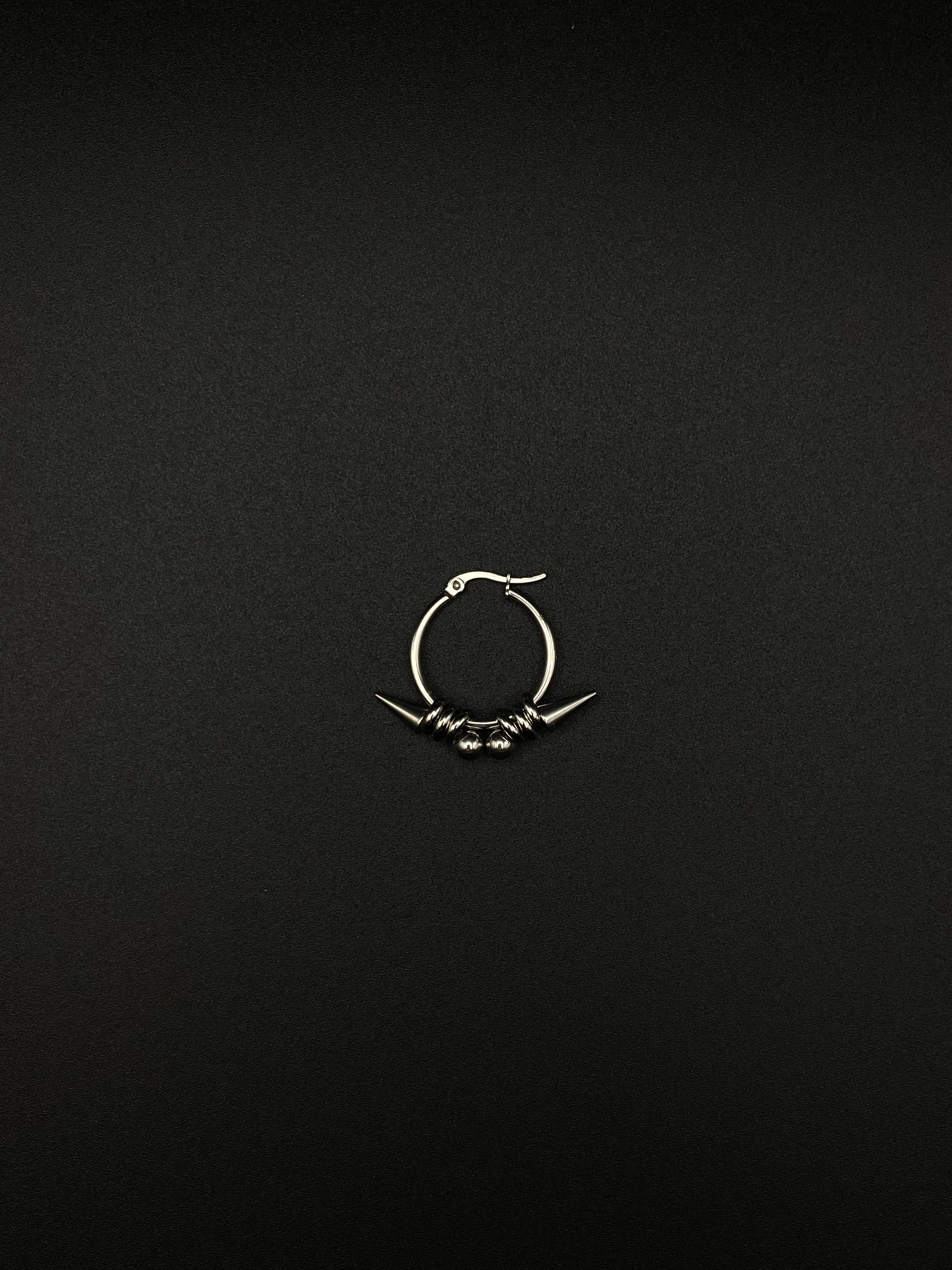 Spiky hoop earring #1