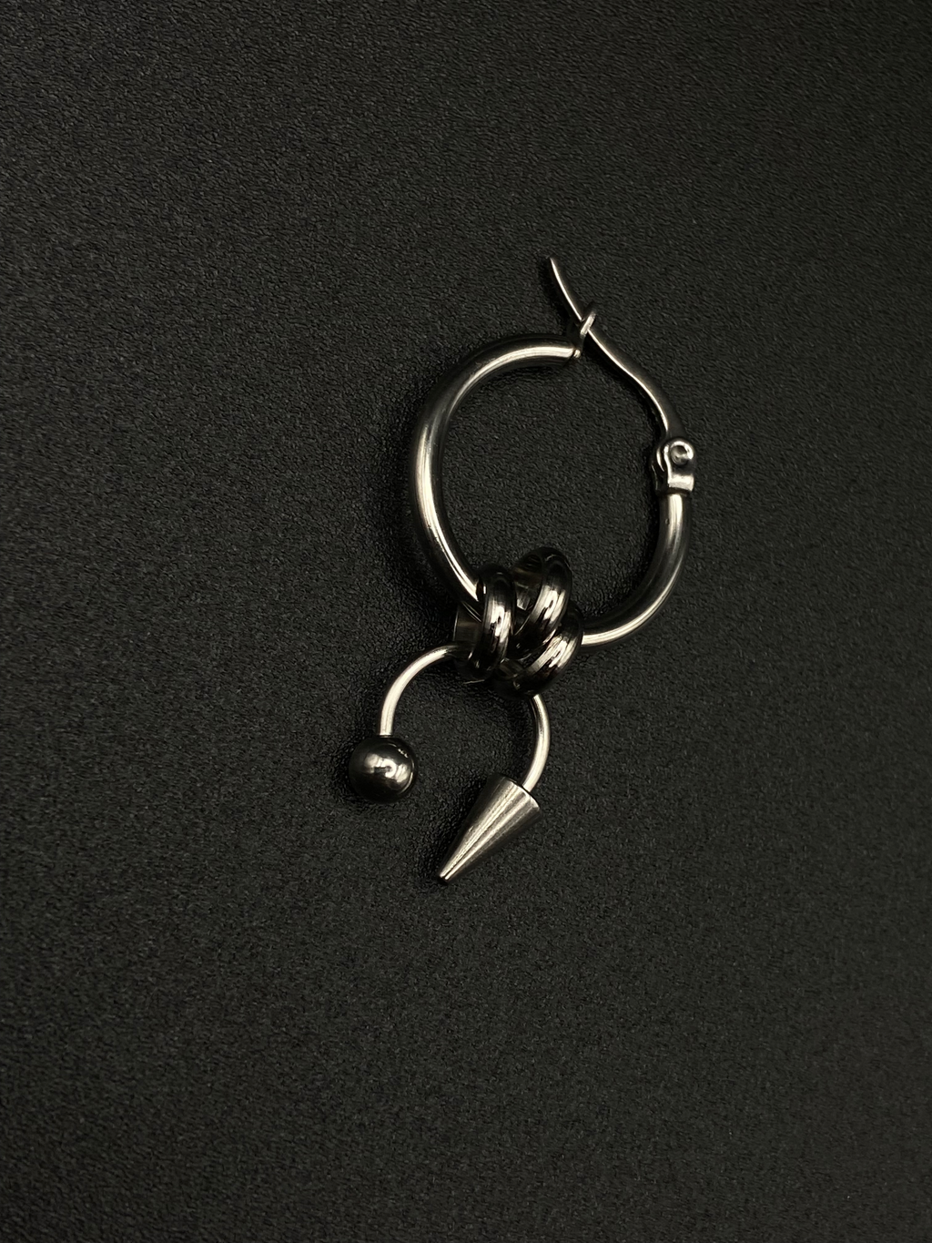 Spiky hoop earring #7