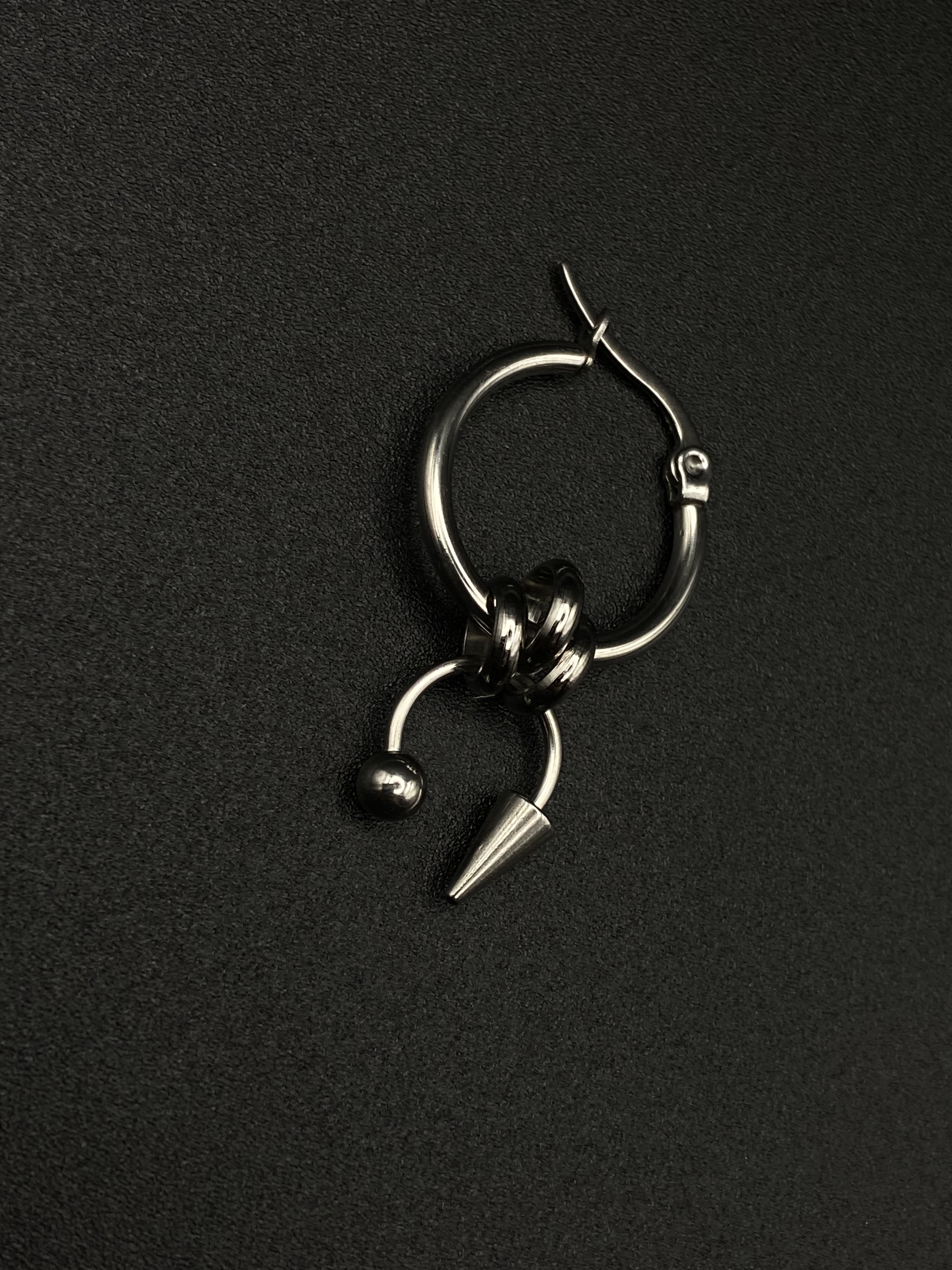 Spiky hoop earring #7
