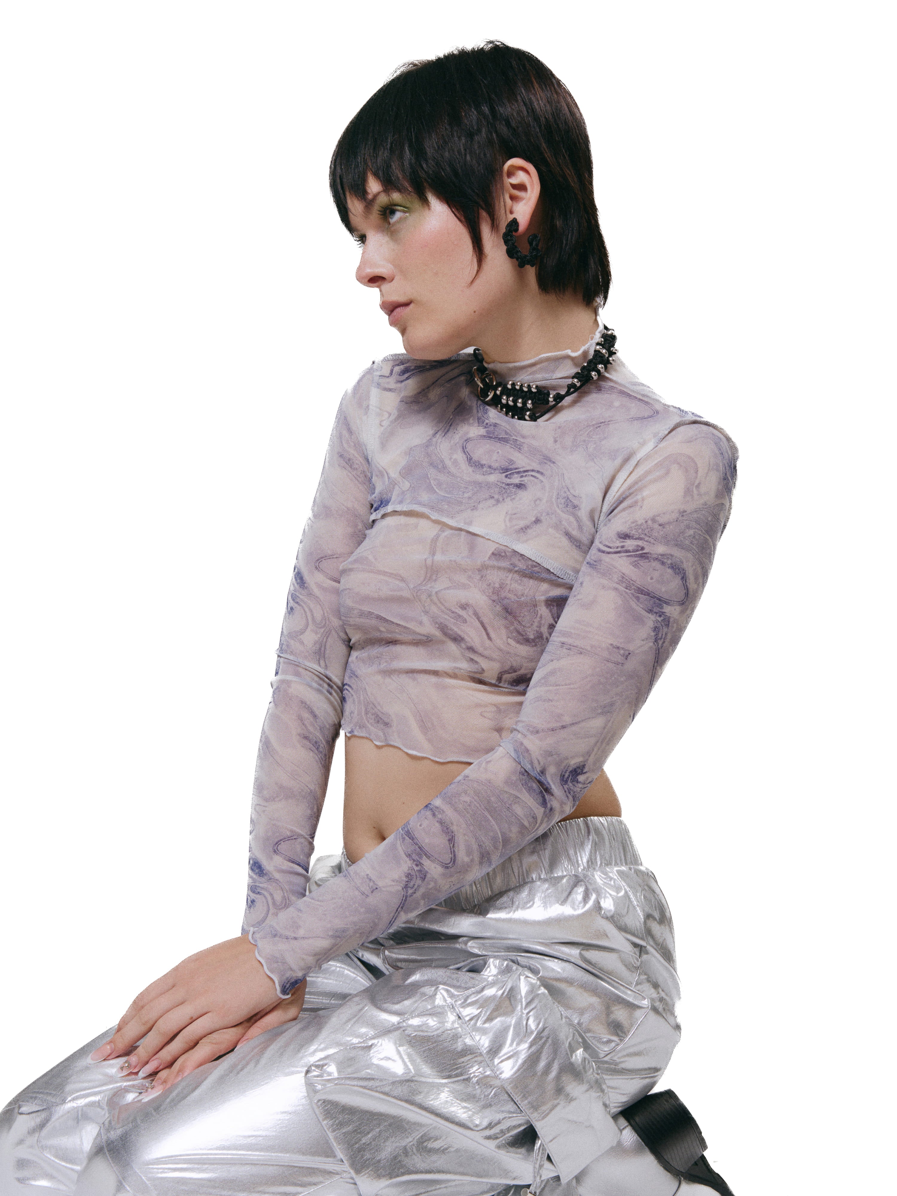 Mobile and smartphone accessory multifunctional unisex back stainless steel phone case holder belt, chain, necklace, chocker