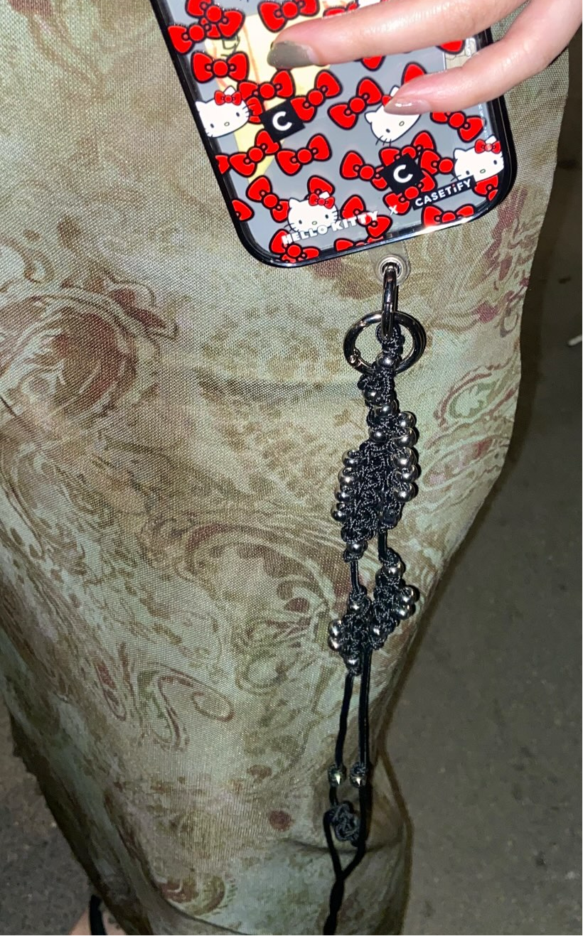 Mobile and smartphone accessory multifunctional unisex back stainless steel phone case holder belt, chain, necklace, chocker