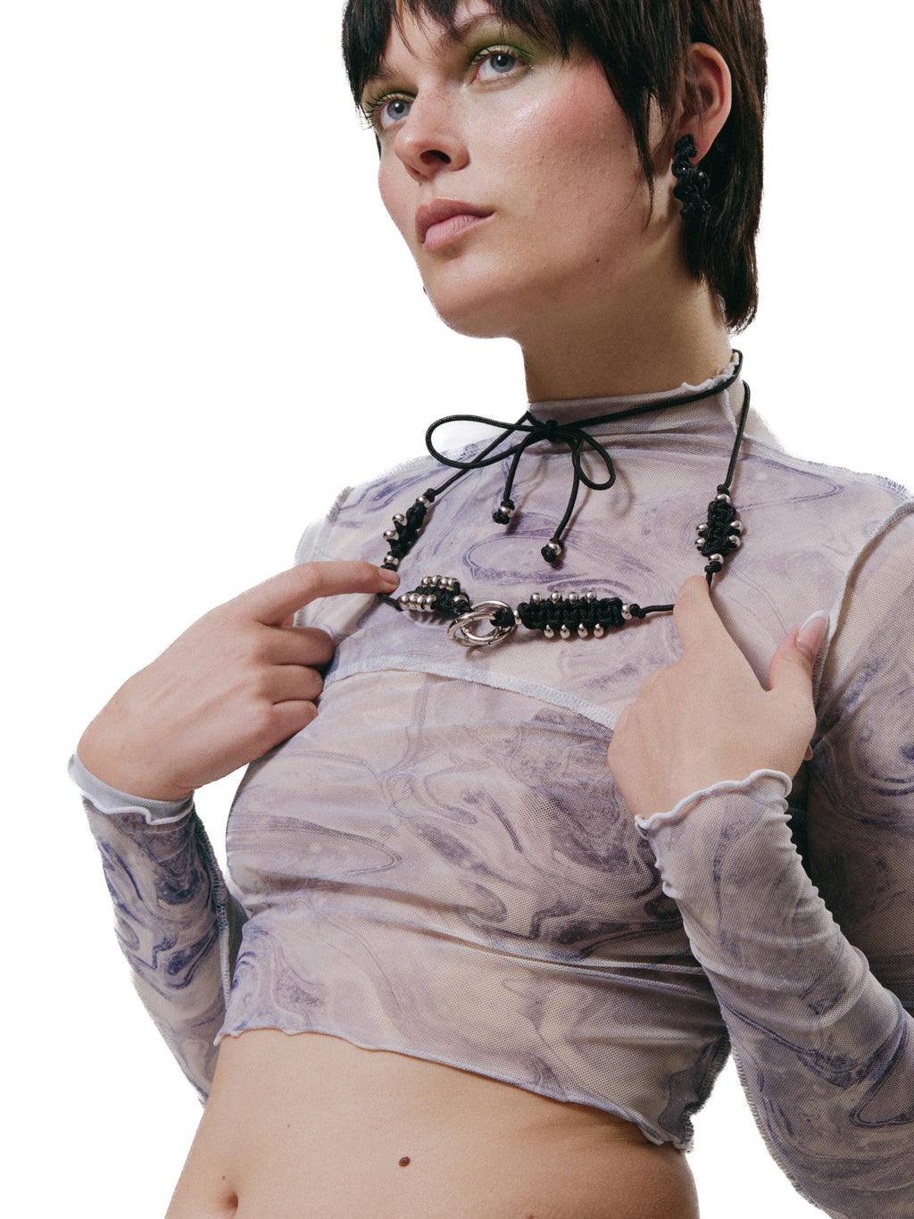 Mobile and smartphone accessory multifunctional unisex back stainless steel phone case holder belt, chain, necklace, chocker