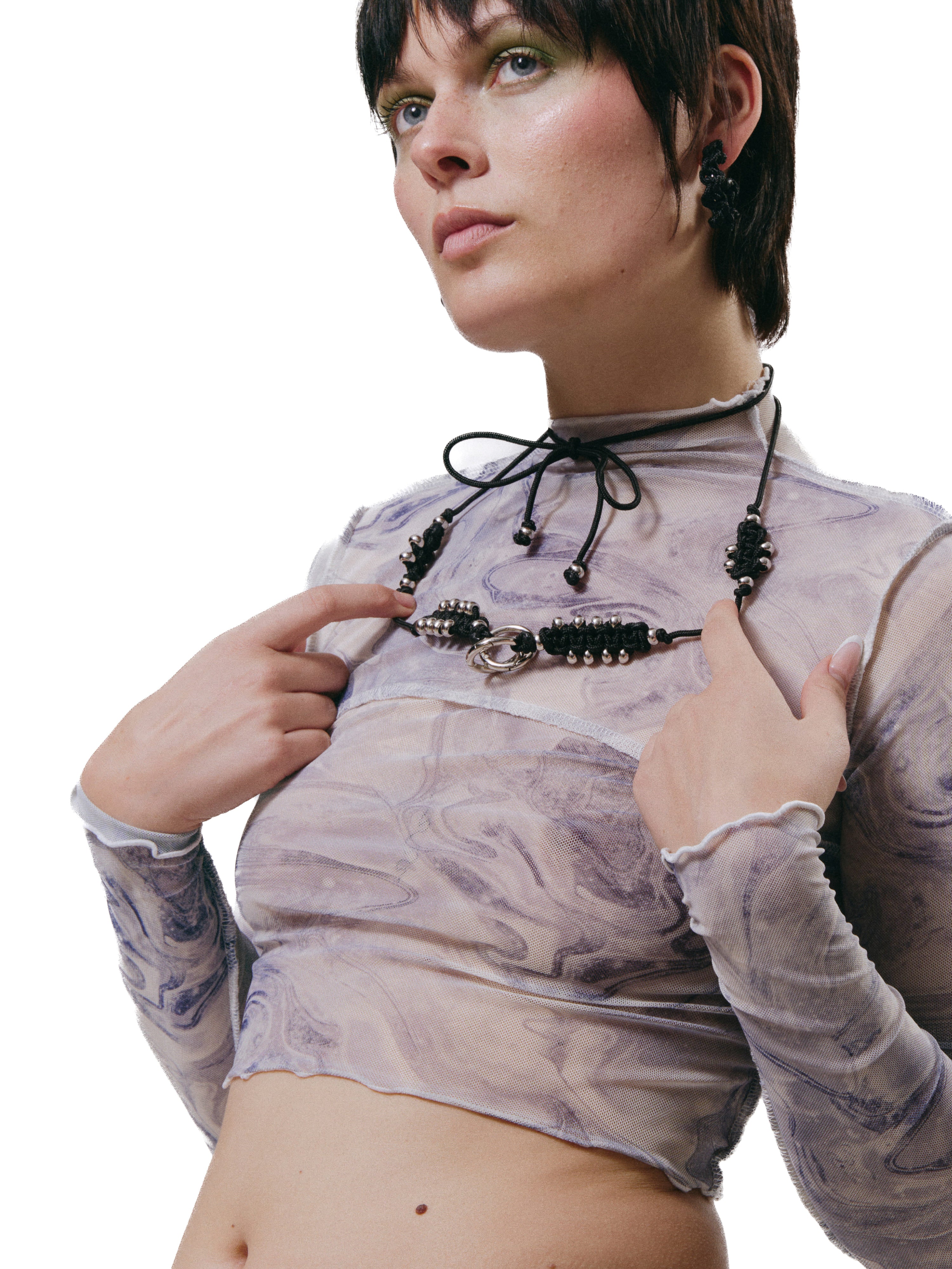 Mobile and smartphone accessory multifunctional unisex back stainless steel phone case holder belt, chain, necklace, chocker