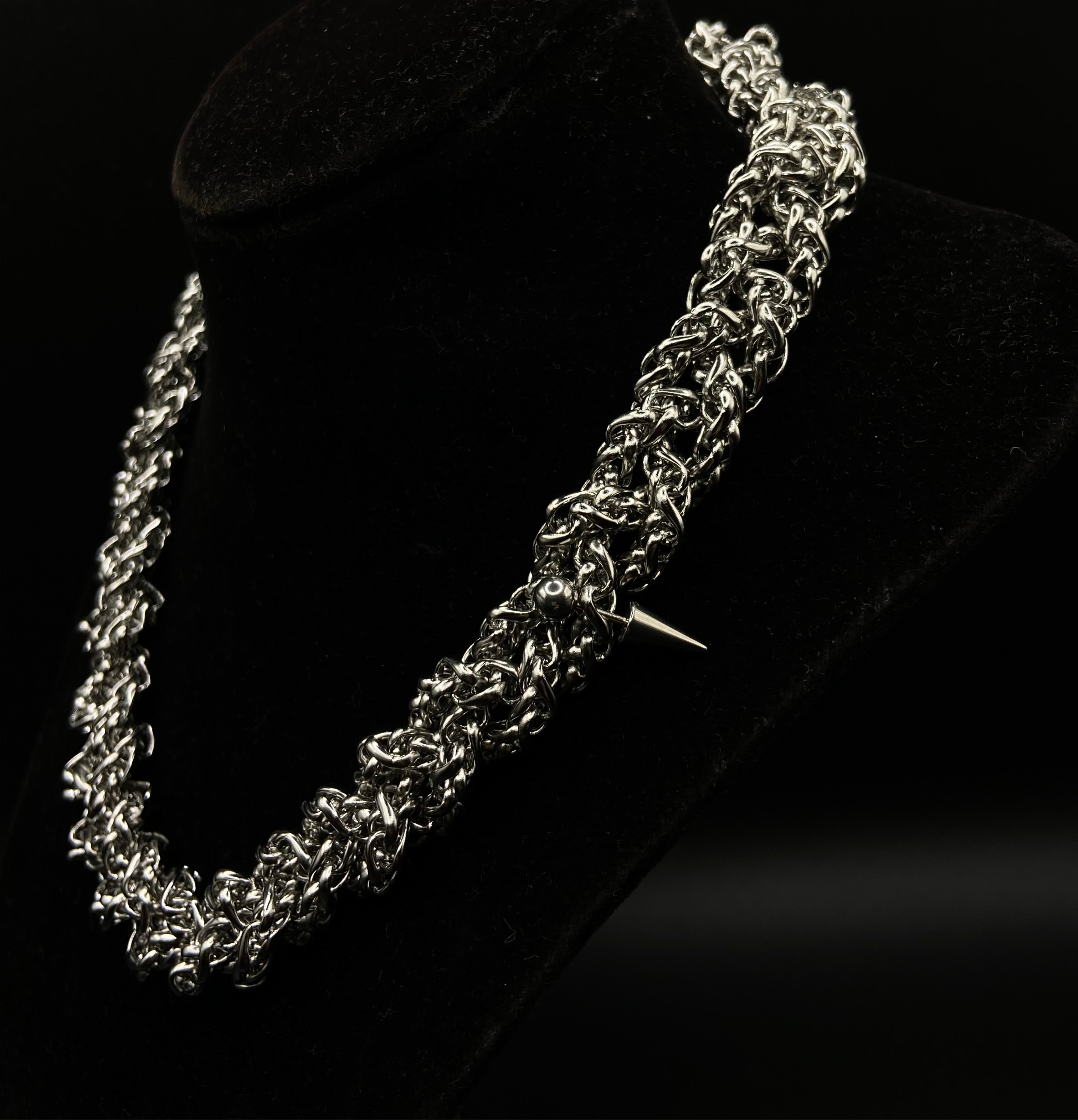 mens chunky stainless steel unisex shiny big chain necklace