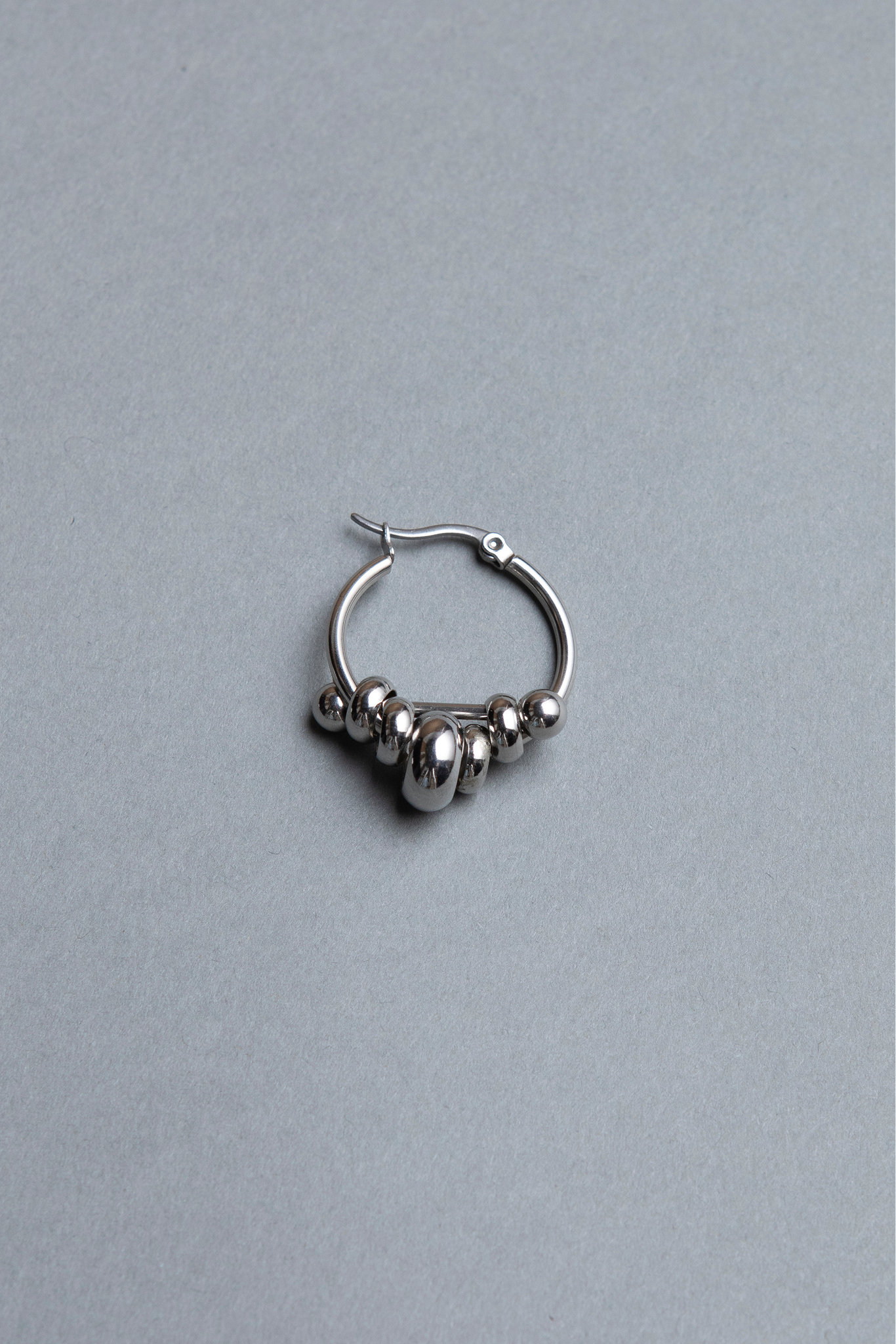stainless steel hoop earring, unisex small earring 