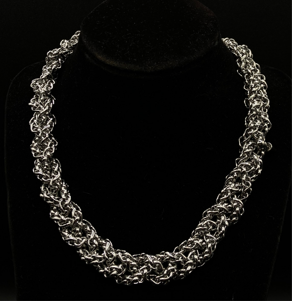 mens chunky stainless steel unisex shiny big chain necklace