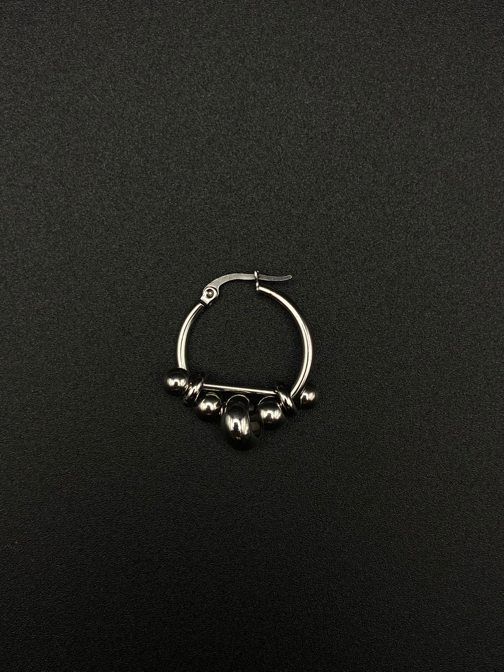 unisex small stainless steel hoop earring