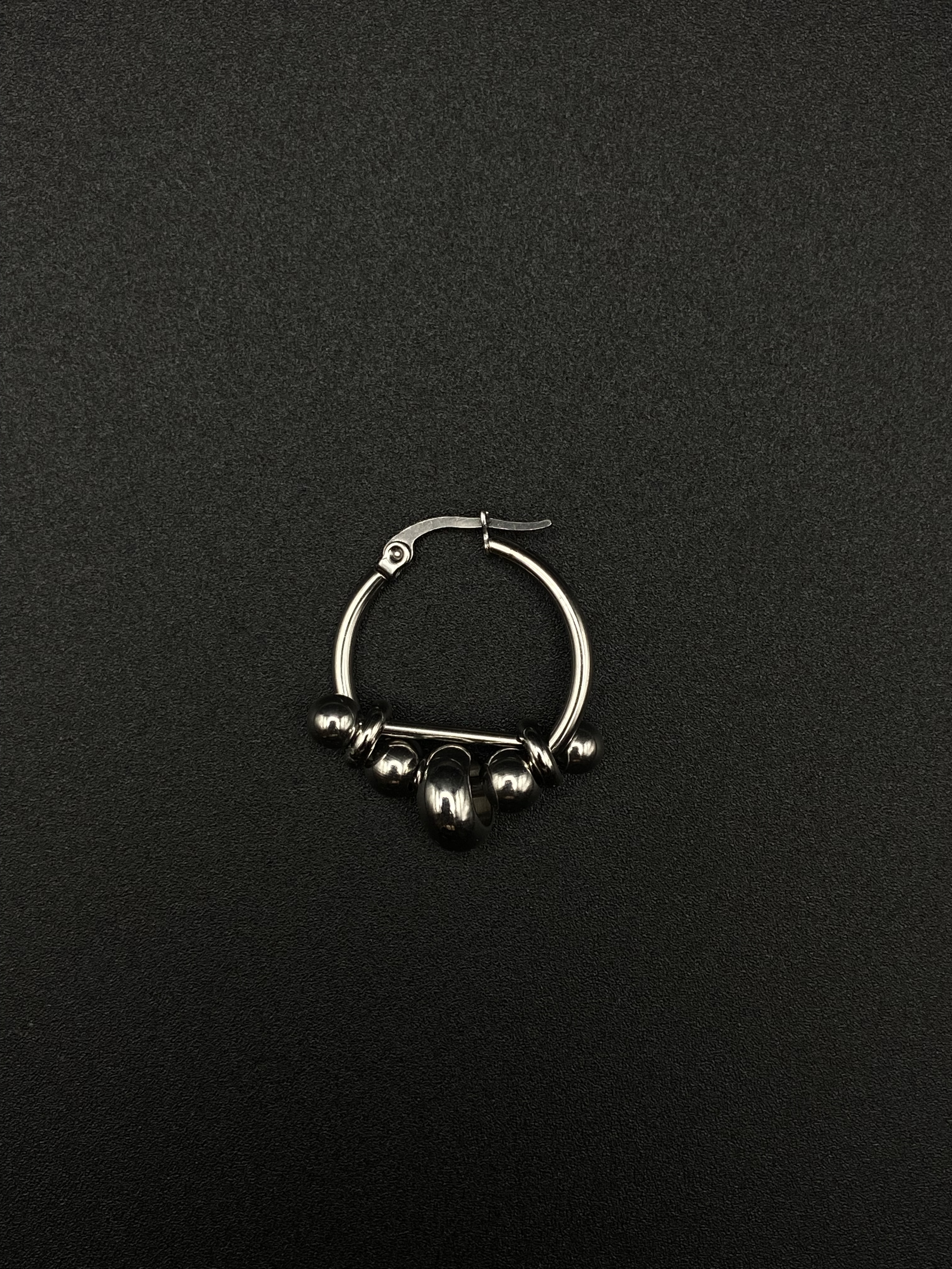 unisex small stainless steel hoop earring