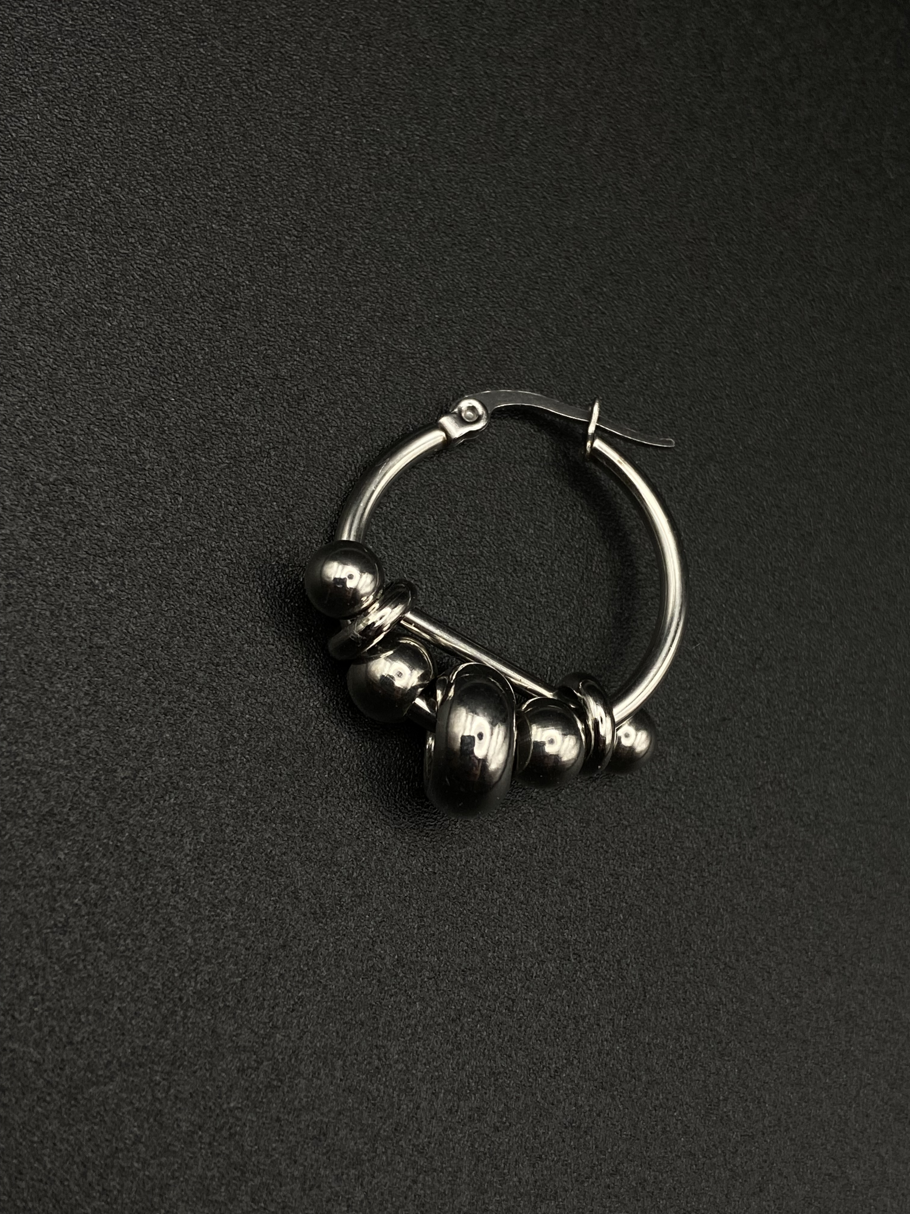 unisex small stainless steel hoop earring