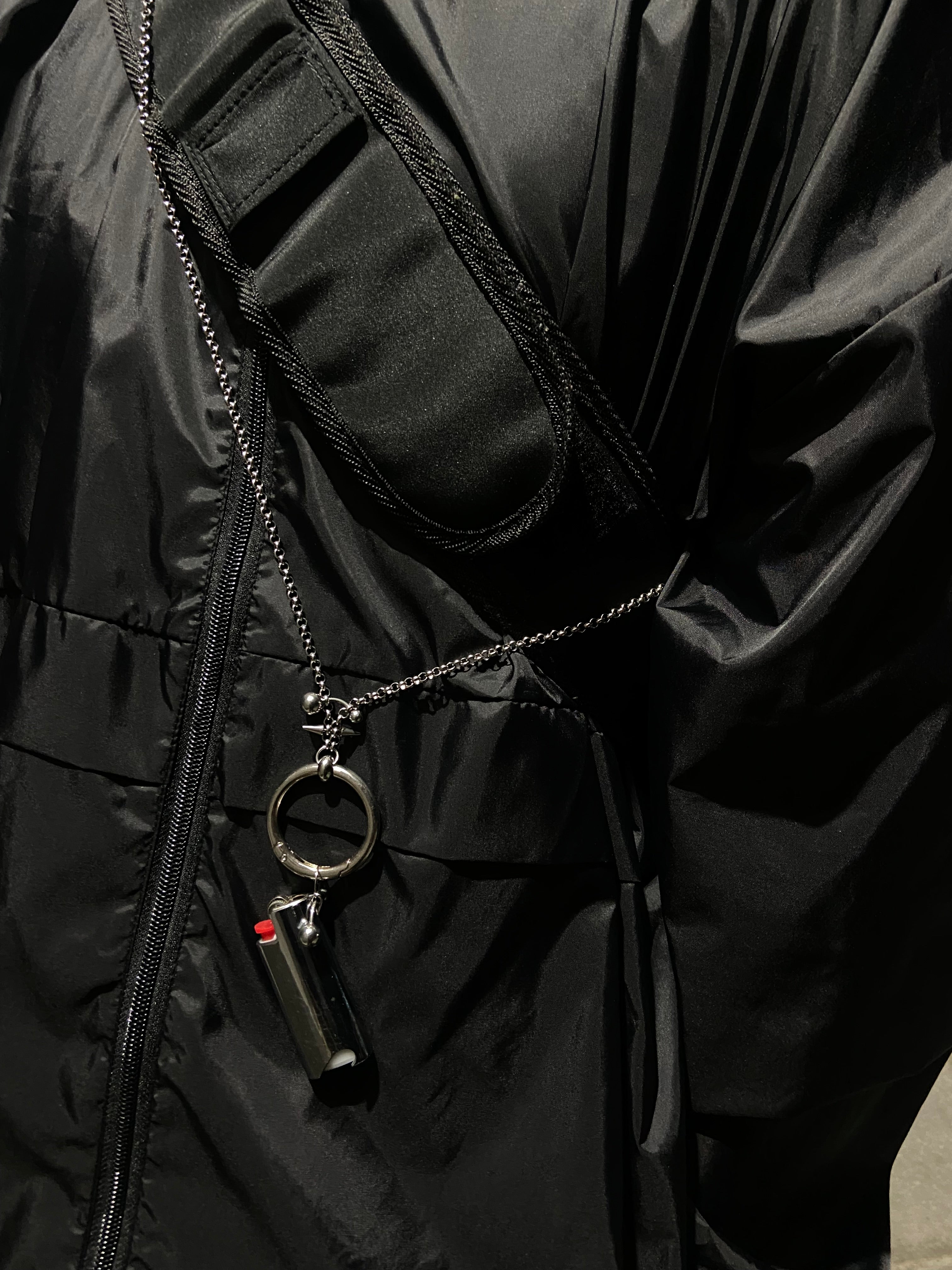 stainless steel long multipurpose lighter holder with bottle opener