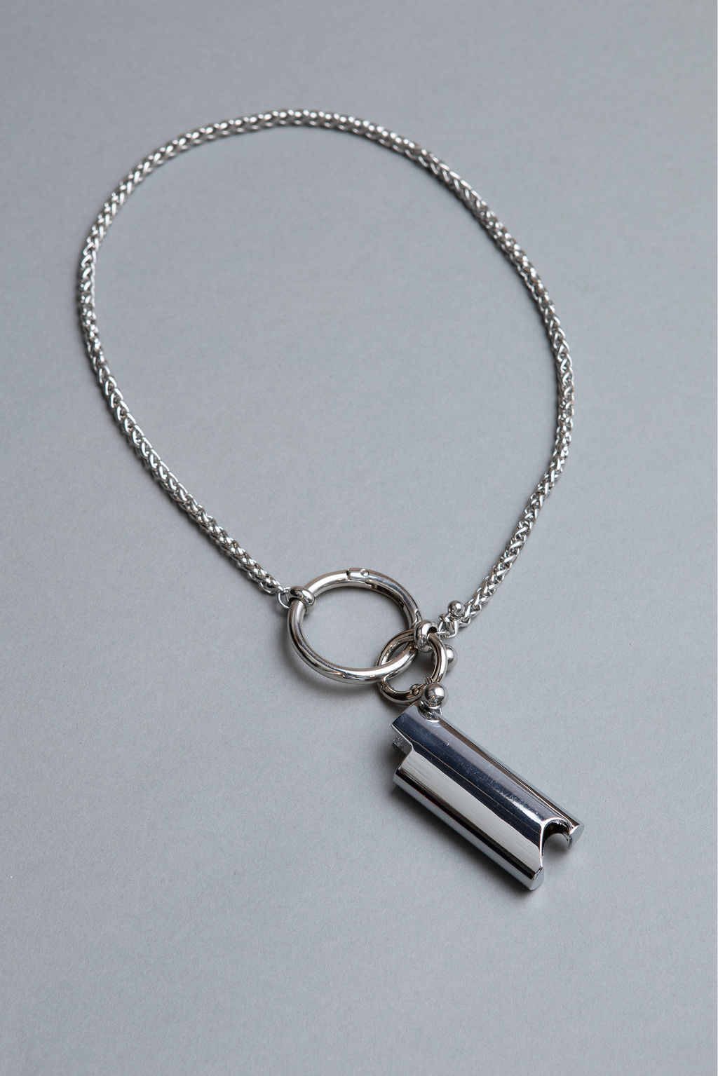 unisex stainless steel long multipurpose lighter holder with bottle opener