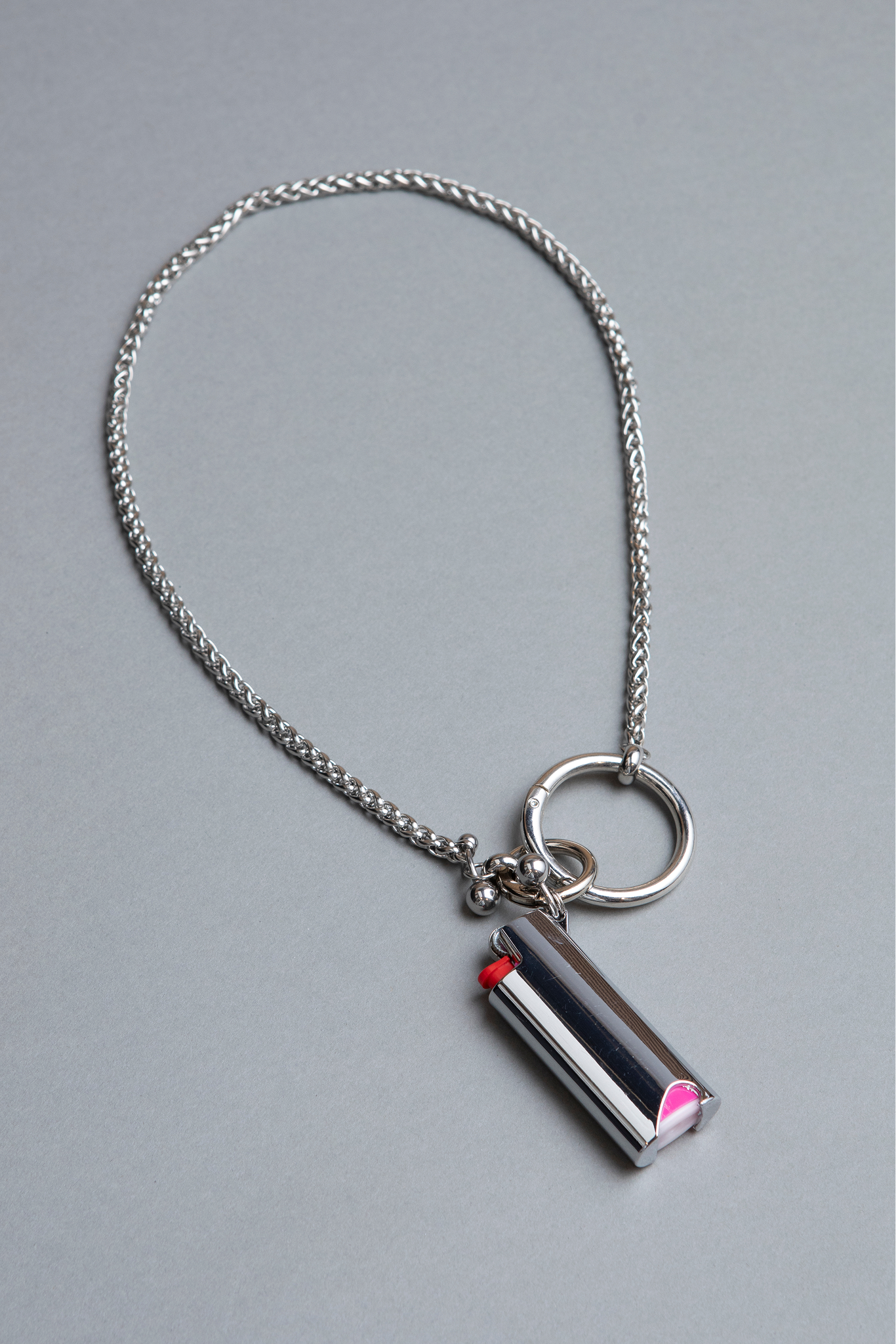 unisex stainless steel long multipurpose lighter holder with bottle opener