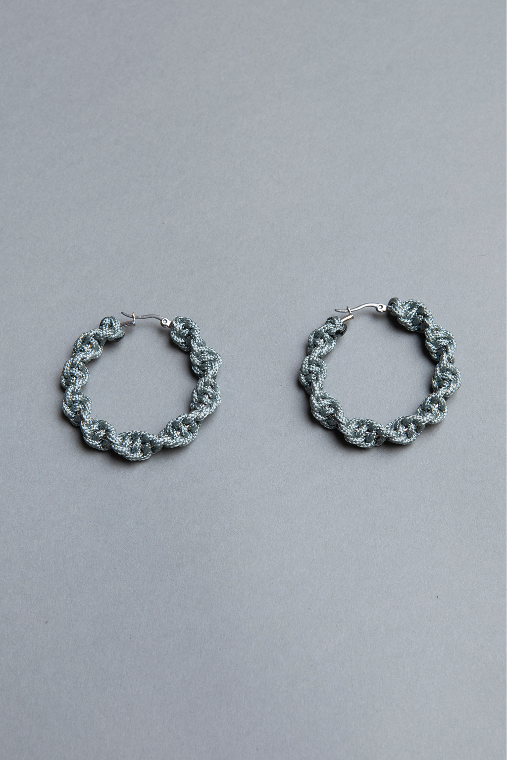 womens spiral big silver hoop earrings
